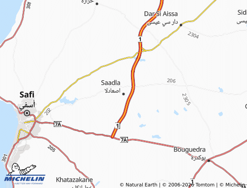 MICHELIN Is'adla map - ViaMichelin
