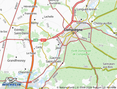 Mappa MICHELIN Jaux - ViaMichelin