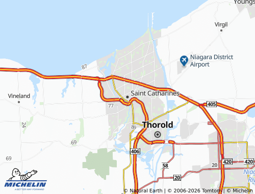 Kaart MICHELIN St. Catharines - ViaMichelin