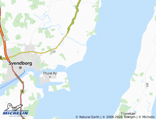 Carte MICHELIN Åbyskov - ViaMichelin