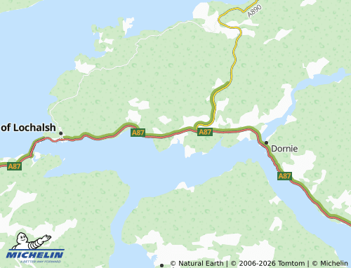 Carte MICHELIN Kirkton Balmacara - ViaMichelin