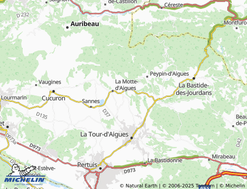 MICHELIN Saint-Martin-de-la-Brasque map - ViaMichelin