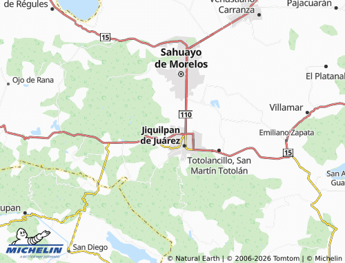 Mapa MICHELIN El Pedregal - ViaMichelin