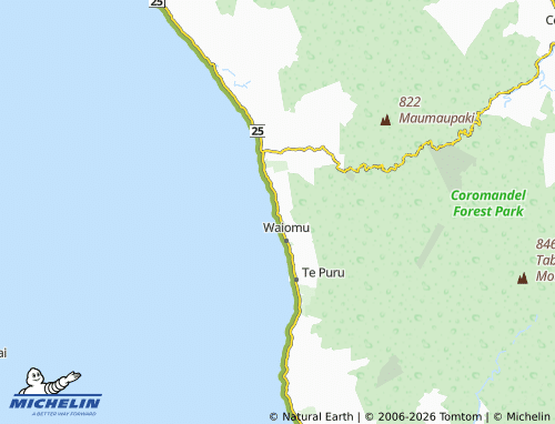 Mapa MICHELIN Ruamahunga - ViaMichelin