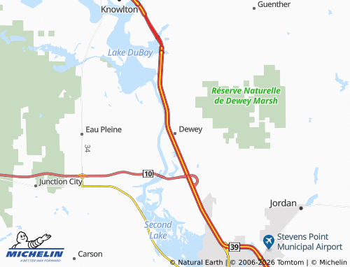 Kaart MICHELIN Dewey - ViaMichelin
