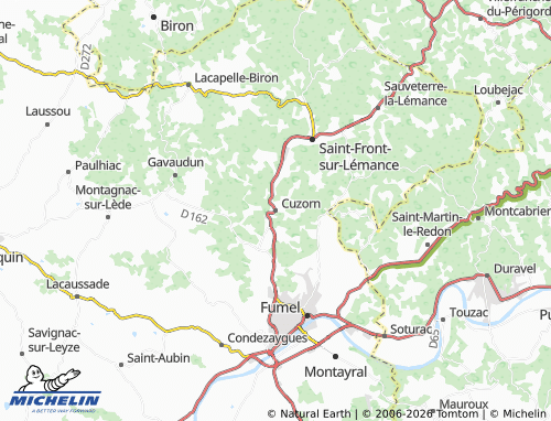 Carte MICHELIN Cuzorn - ViaMichelin