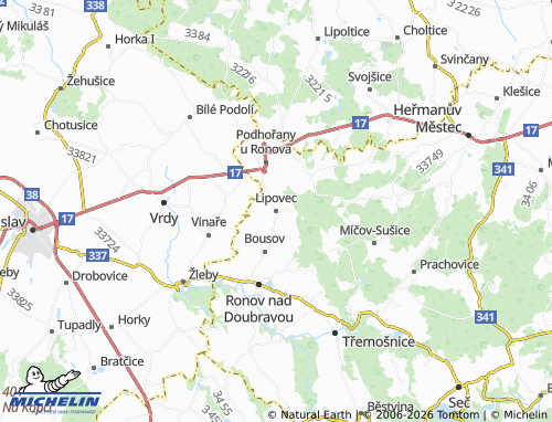 Kaart MICHELIN Lipovec - ViaMichelin
