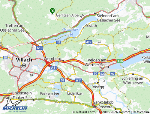 Mapa MICHELIN Damtschach - ViaMichelin