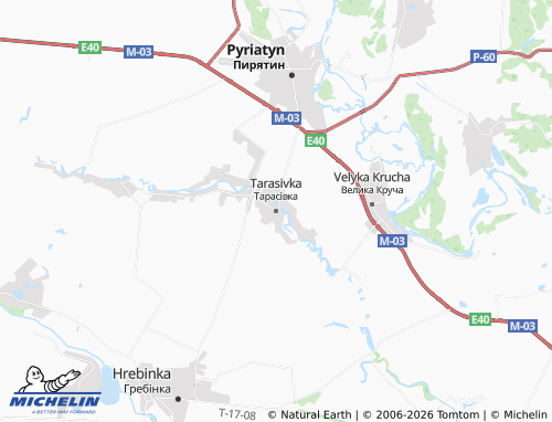 Mapa MICHELIN Tarasivka - ViaMichelin