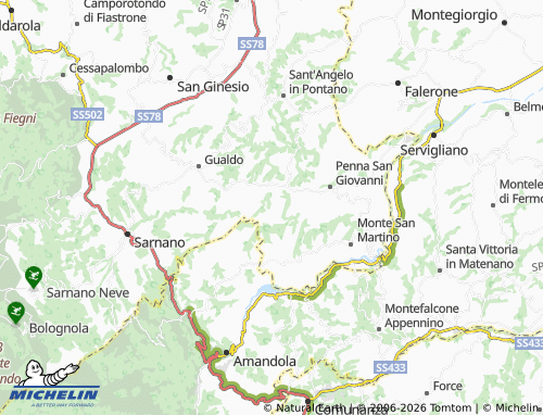 MICHELIN Magli map - ViaMichelin