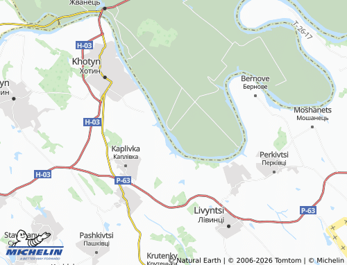 MICHELIN Babshyn map - ViaMichelin