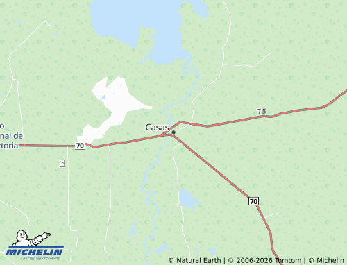 MICHELIN Casas map - ViaMichelin