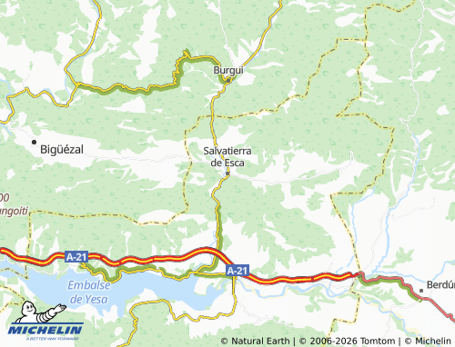 Mappa MICHELIN Salvatierra de Esca - ViaMichelin