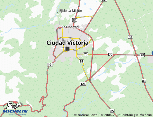 MICHELIN-Landkarte Lomas de Guadalupe - ViaMichelin