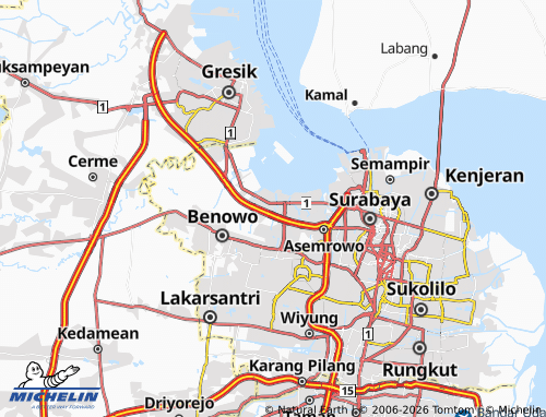MICHELIN Tambak Sarioso map - ViaMichelin