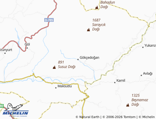 Mappa MICHELIN Gökçedoğan - ViaMichelin