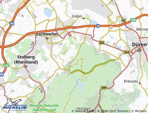 MICHELIN Wenau map - ViaMichelin