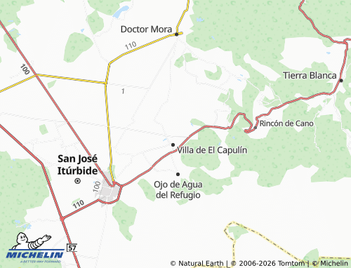 Mappa MICHELIN Bordo del Capulín - ViaMichelin