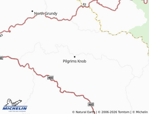 Mapa MICHELIN Pilgrims Knob - ViaMichelin