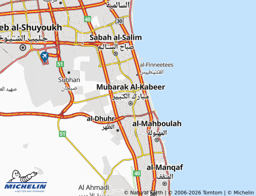 Mappa MICHELIN al-Qareen - ViaMichelin