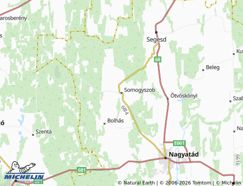 MICHELIN Somogyszob map - ViaMichelin