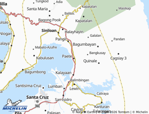 MICHELIN Ibaba Del Norte map - ViaMichelin