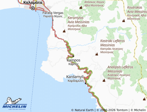 MICHELIN Kampos map - ViaMichelin