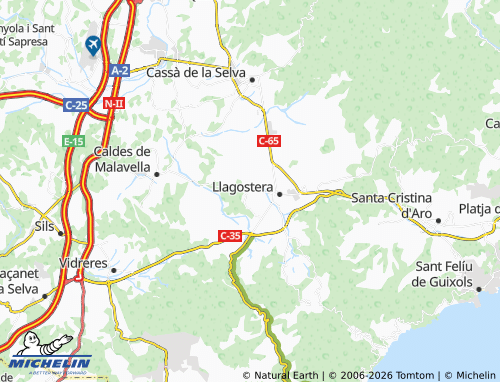 MICHELIN-Landkarte la Canyera - ViaMichelin