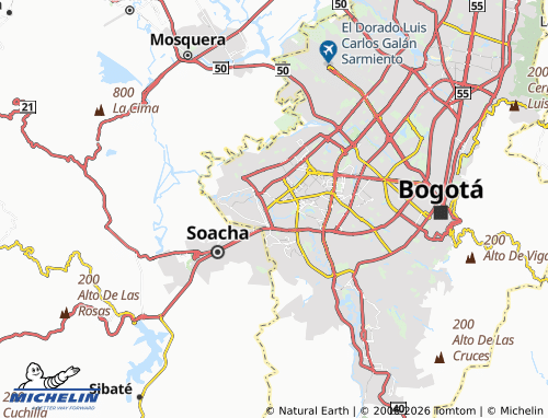 Carte MICHELIN El Rubí - ViaMichelin