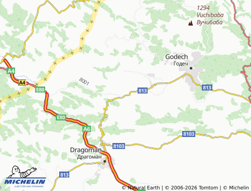 Mappa MICHELIN Kalenovtsi - ViaMichelin