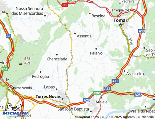 MICHELIN Vargos map - ViaMichelin