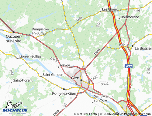 Carte MICHELIN Bois Martin - ViaMichelin