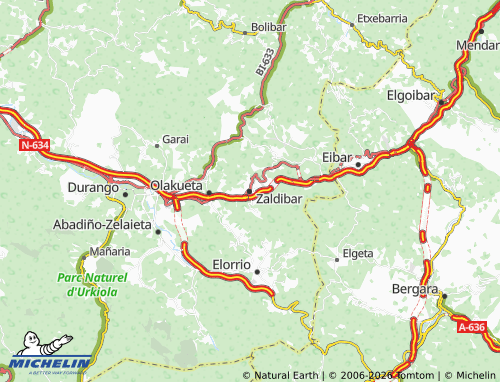 Carte MICHELIN Zaldibar - ViaMichelin
