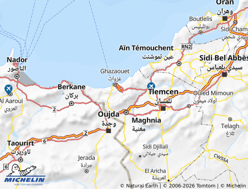 MICHELIN Nadroumah map - ViaMichelin