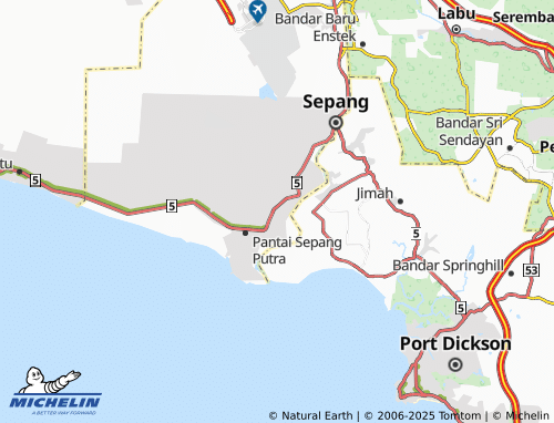 MICHELIN Taman Muhibbah map - ViaMichelin