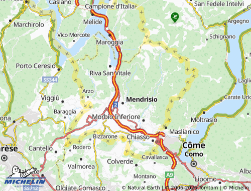 MICHELIN-Landkarte Somazzo - ViaMichelin