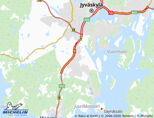 MICHELIN Keljonkangas map - ViaMichelin