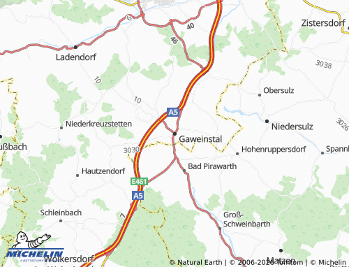 MICHELIN Gaweinstal map - ViaMichelin