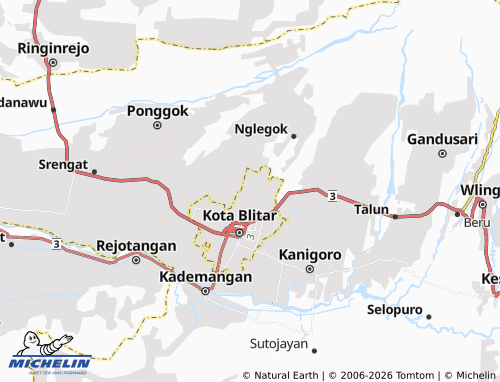 MICHELIN Tanggung map - ViaMichelin