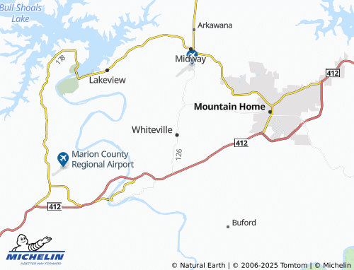 MICHELIN Whiteville map - ViaMichelin