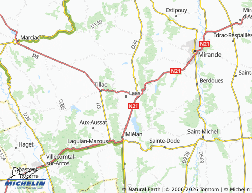 MICHELIN Laas map - ViaMichelin