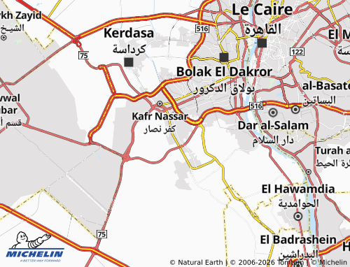 MICHELIN Kafr El Gabal map - ViaMichelin