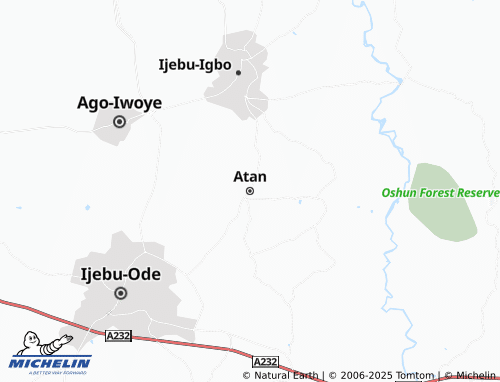 MICHELIN Atan map - ViaMichelin