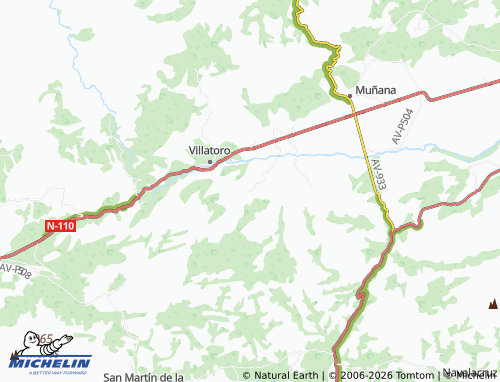 MICHELIN Barrio de Arriba map - ViaMichelin