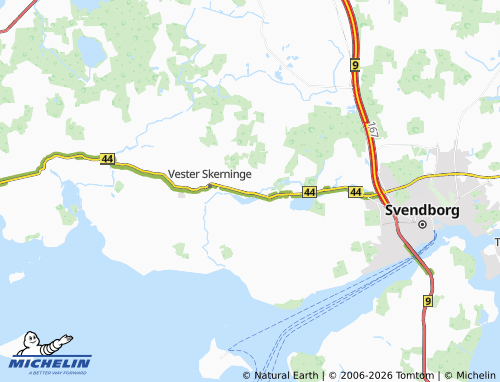 Kaart MICHELIN Ollerup - ViaMichelin
