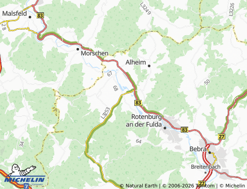Mapa MICHELIN Baumbach - ViaMichelin