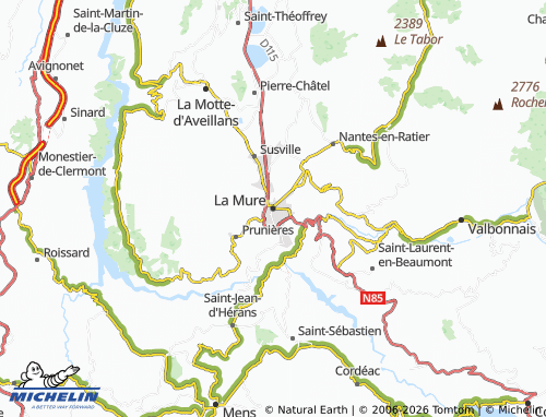 Carte MICHELIN La Mure - ViaMichelin