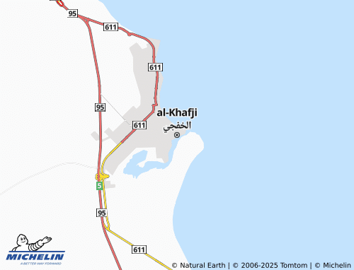 MICHELIN Khafji map - ViaMichelin