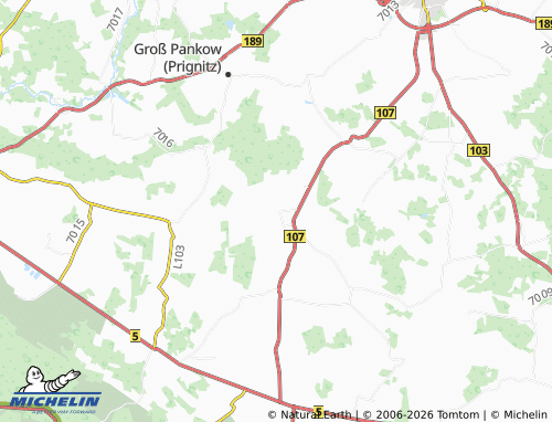 Carte MICHELIN Reckenthin - ViaMichelin