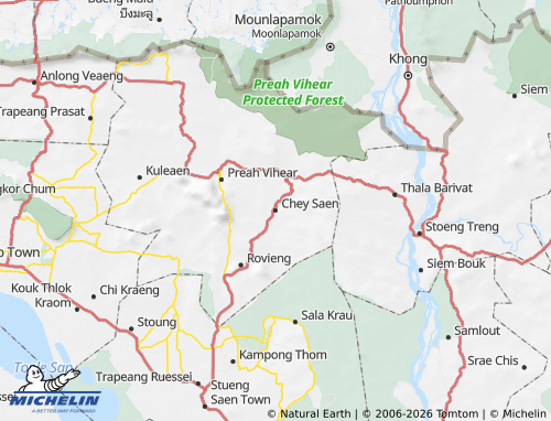 MICHELIN Chey Saen map - ViaMichelin